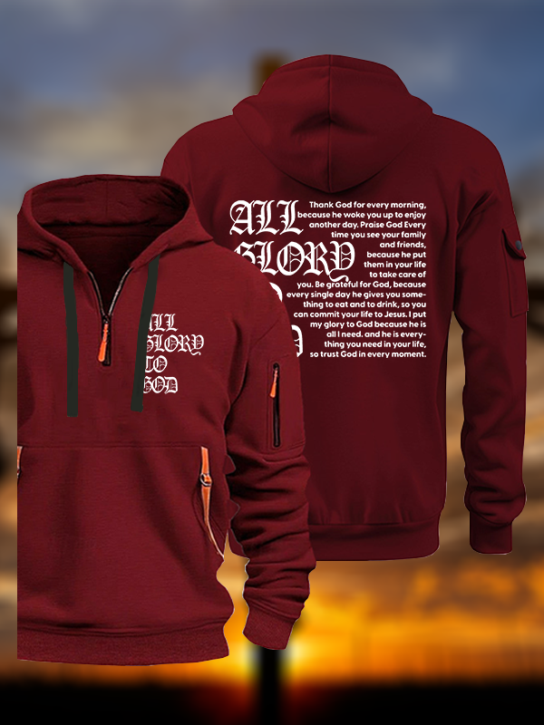 All Glory To God Jesus God Christian Zipper Hoodies