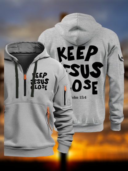 Keep Jesus Close Jesus God Christian Zipper Hoodies