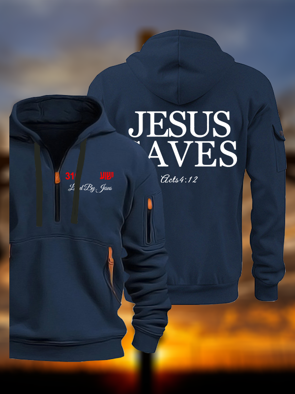 Jesus Saves Jesus God Christian Zipper Hoodies