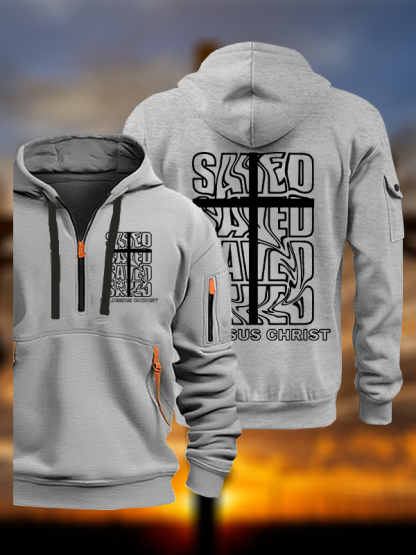 Saved By Jesus Christ Jesus God Christian Zipper Hoodies