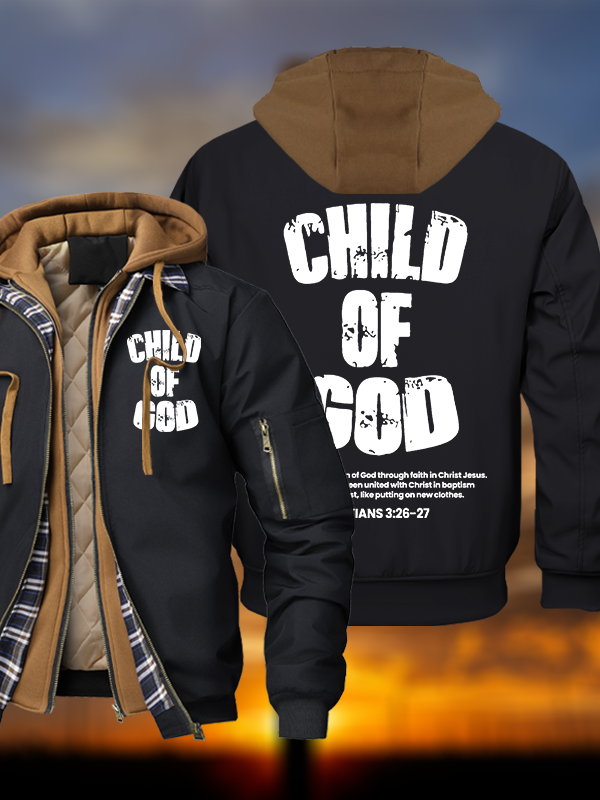 Child Of God Warm Hooded Bomber Jacket