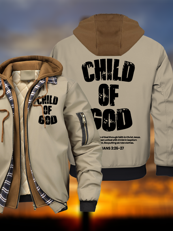 Child Of God Warm Hooded Bomber Jacket