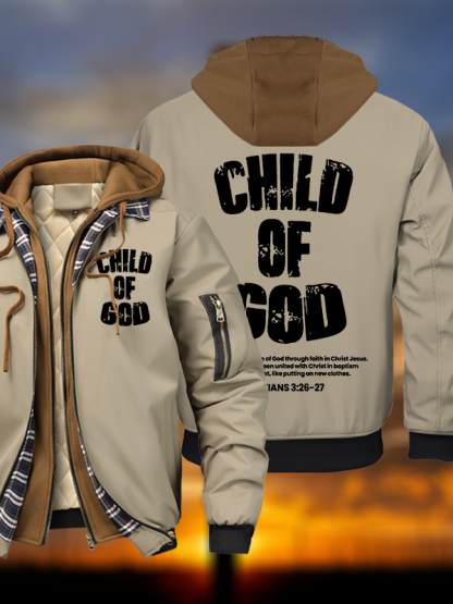 Child Of God Warm Hooded Bomber Jacket