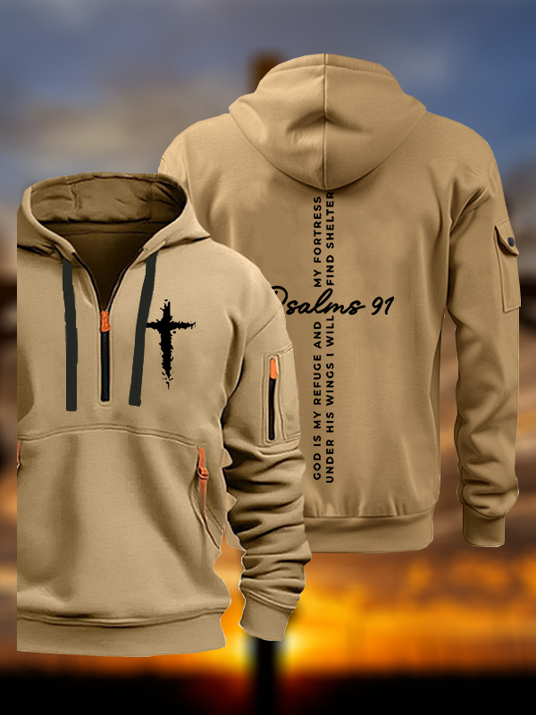 Psalm 91 Jesus God Christian Zipper Hoodies