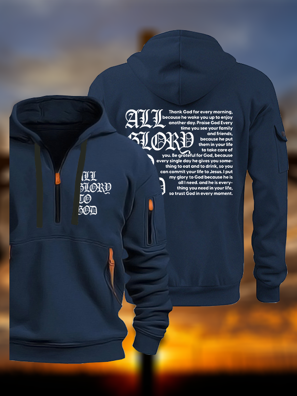 All Glory To God Jesus God Christian Zipper Hoodies