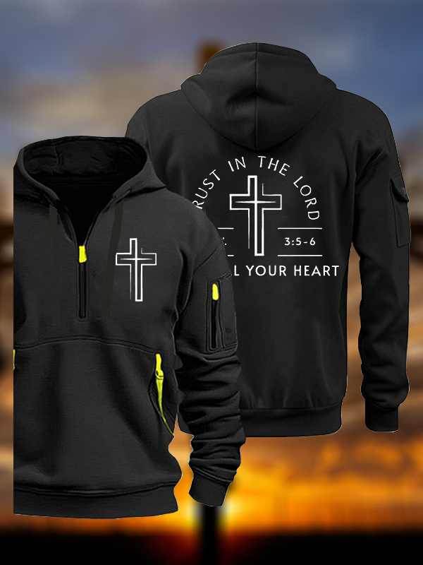 With All Your Heart Jesus God Christian Zipper Hoodies
