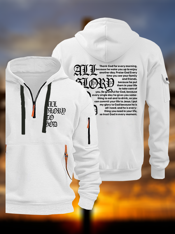 All Glory To God Jesus God Christian Zipper Hoodies