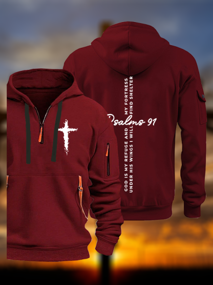 Psalm 91 Jesus God Christian Zipper Hoodies