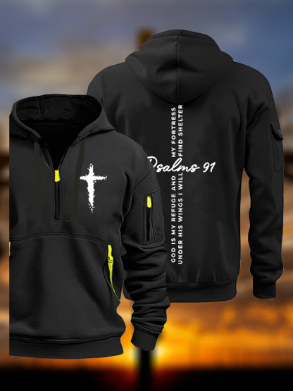 Psalm 91 Jesus God Christian Zipper Hoodies
