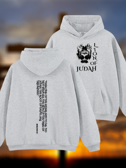 Lion Of Judan Jesus God Christian Plush Fleece-Lined Hoodie