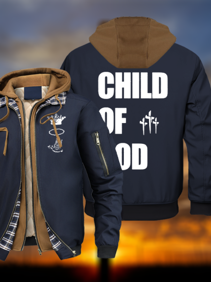 Child Of God Warm Hooded Bomber Jacket