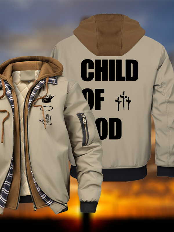 Child Of God Warm Hooded Bomber Jacket