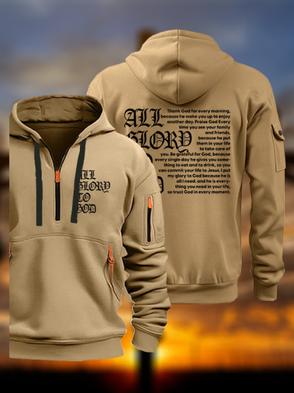 All Glory To God Jesus God Christian Zipper Hoodies
