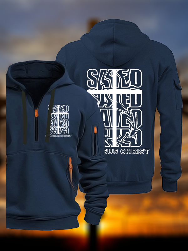 Saved By Jesus Christ Jesus God Christian Zipper Hoodies