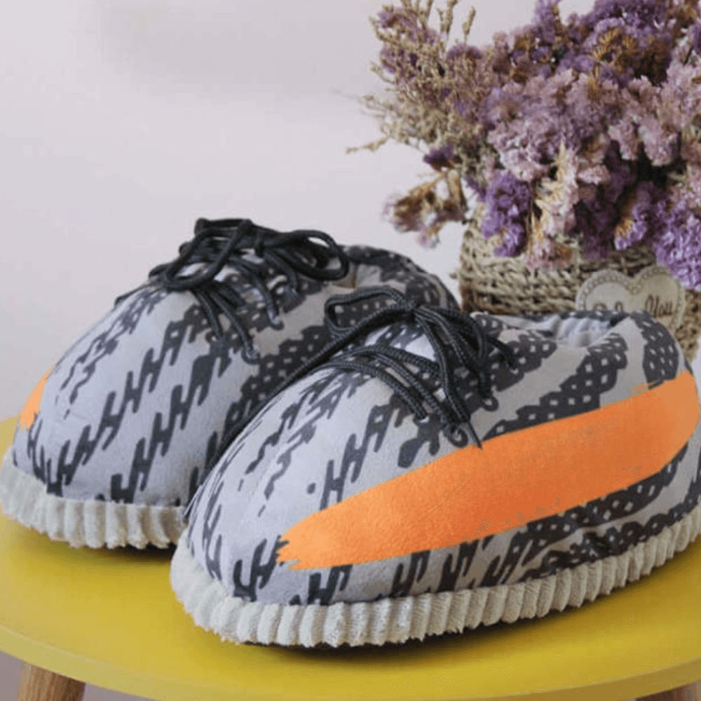 Pattern Plush Indoor Slippers