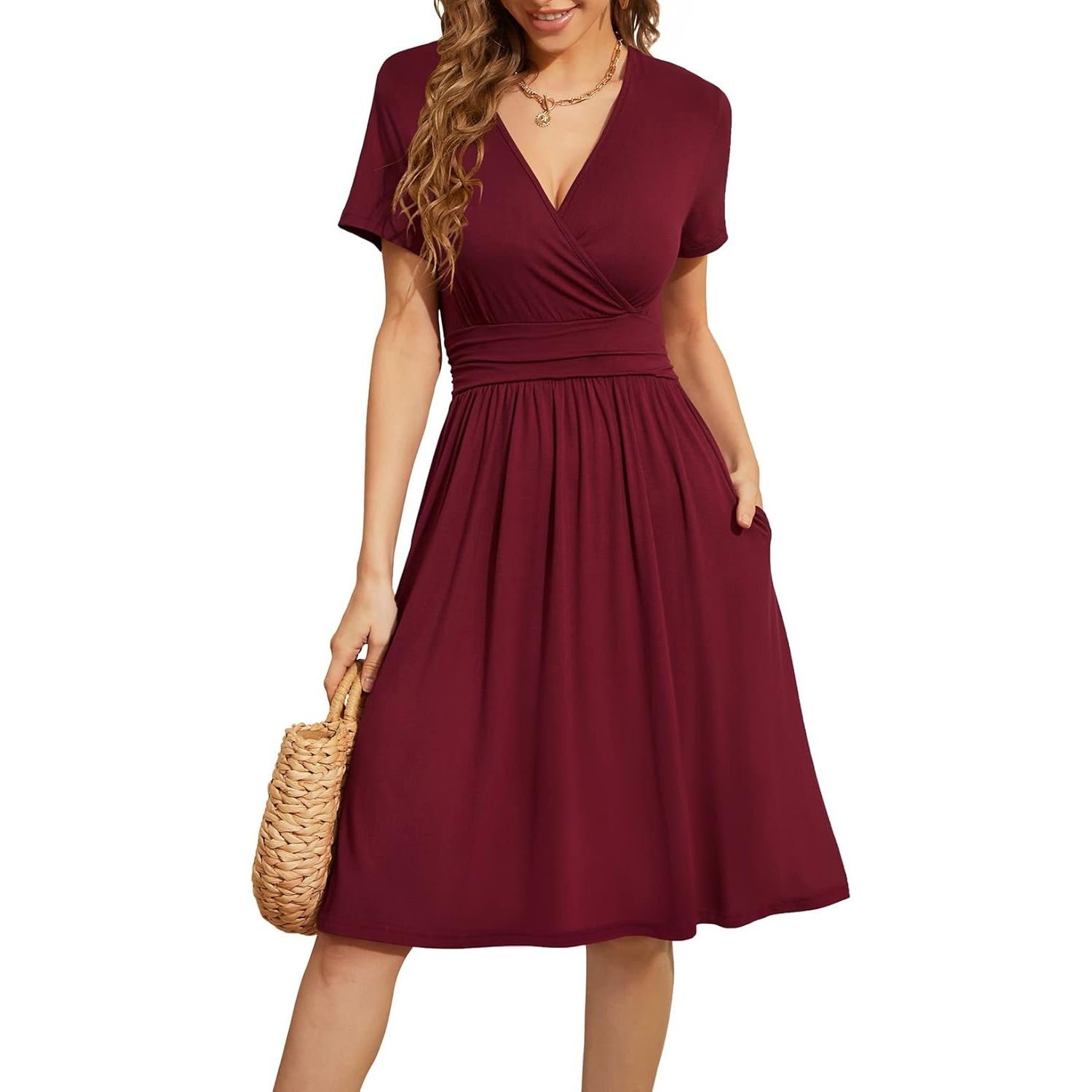 Casual Short Sleeve Dress For Parties And Everyday Wear For Women