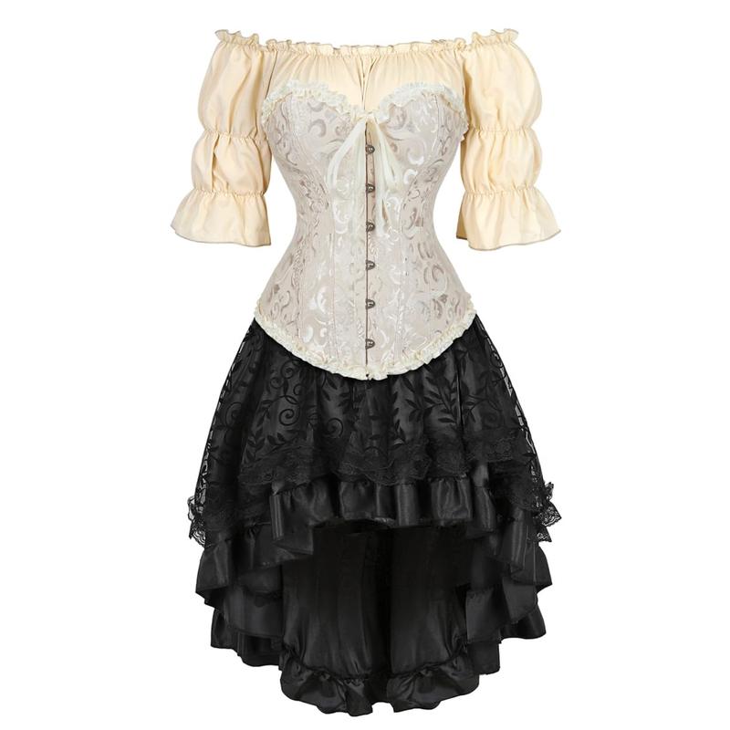 3 Piece Halloween Party Corset Dress For Women