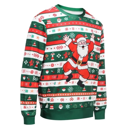 Funny 3D Print Christmas Ugly Sweater For Men And Women