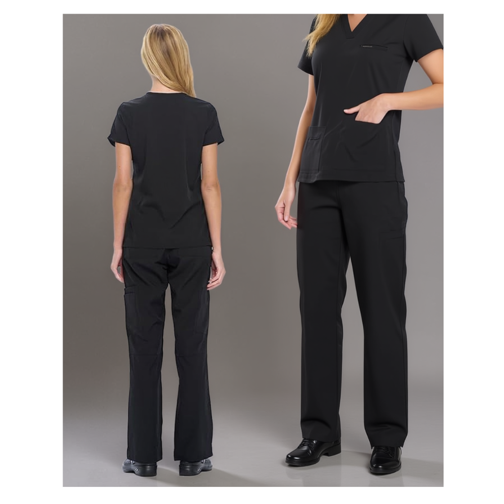Top And Cargo Pant Scrub Set