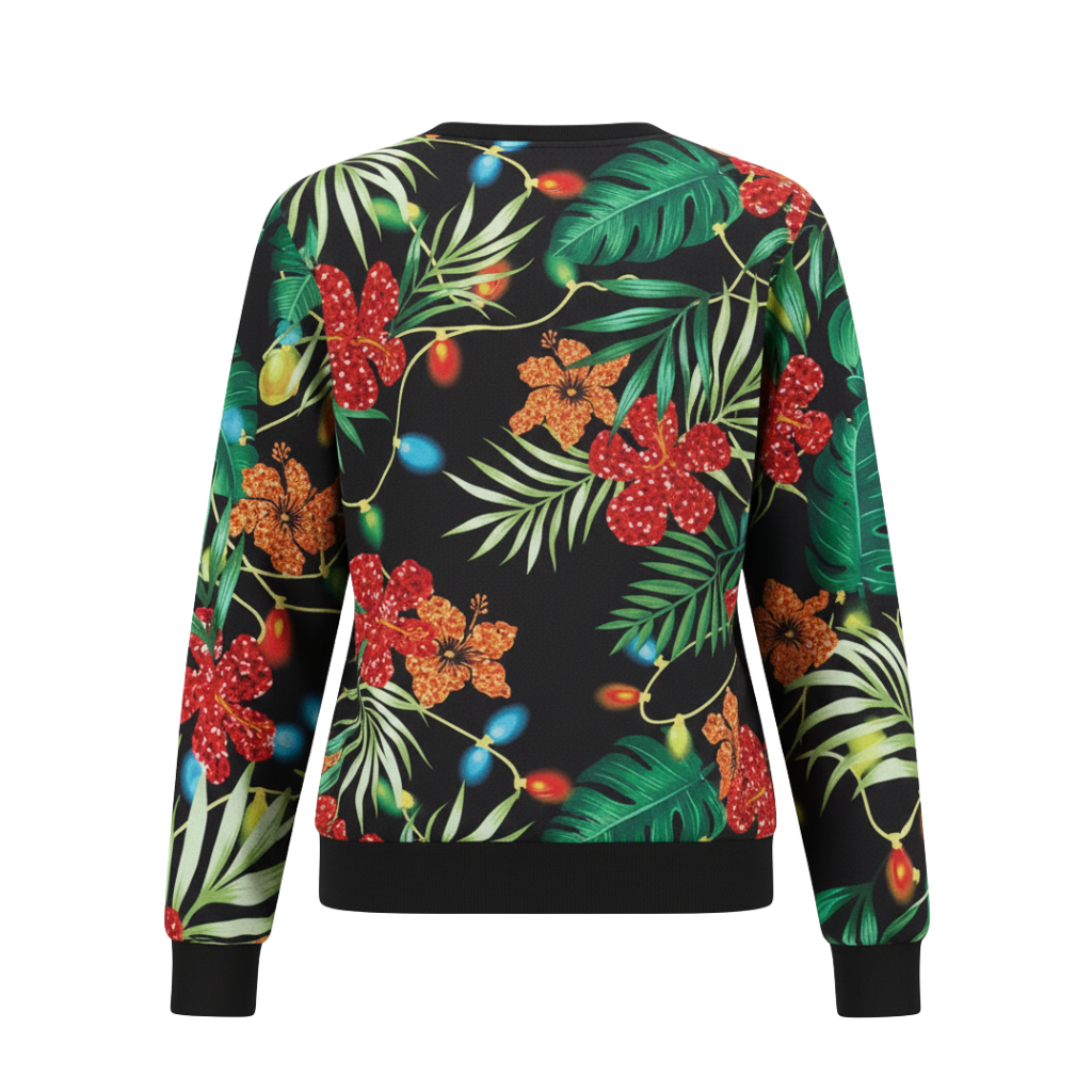 Long Sleeve Graphic Print Ugly Christmas Sweater