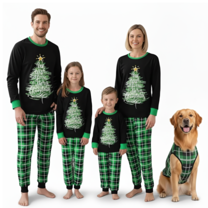 Christmas Tree All Over Print Matching Family Pajama Set