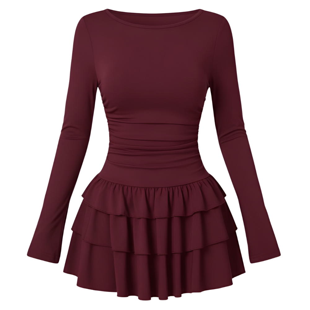 Tiered Ruffle Mini Dress