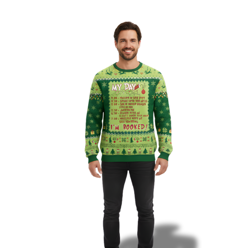 Funny Xmas Schedule Christmas Sweater