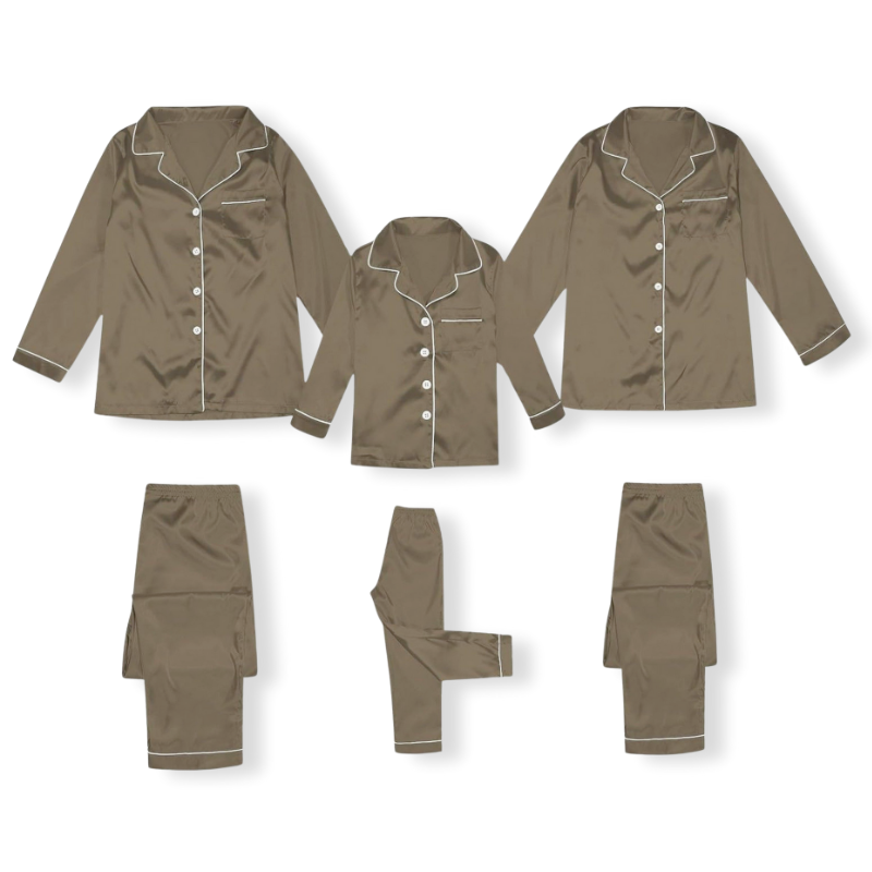 Button Up Matching Family Nightwear Set