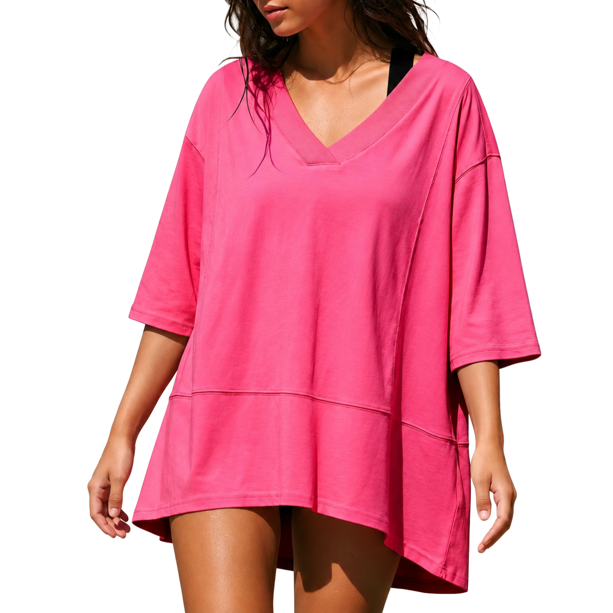 Soft Oversized Loose Fit Blouse Top For Women