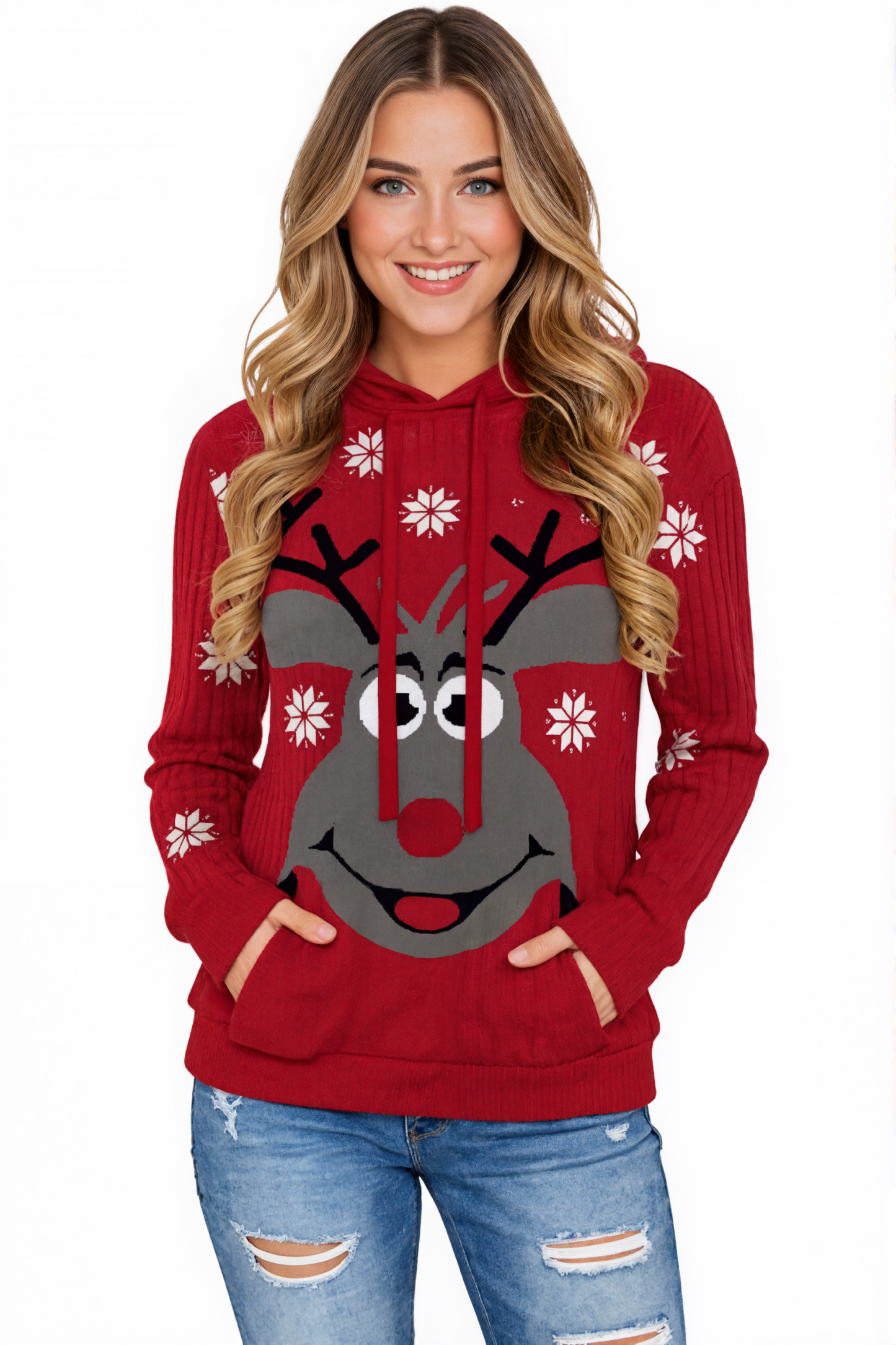 Casual Long Sleeve Pullover Hooded Sweater With Pocket