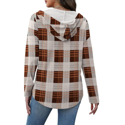 Womens Tops V Neck Button Sweatshirt For Women Pullover Long Sleeve