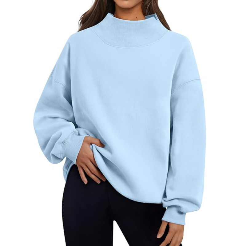Womens Oversized Sweatshirts Turtleneck Pullover Long Sleeve Hoodies