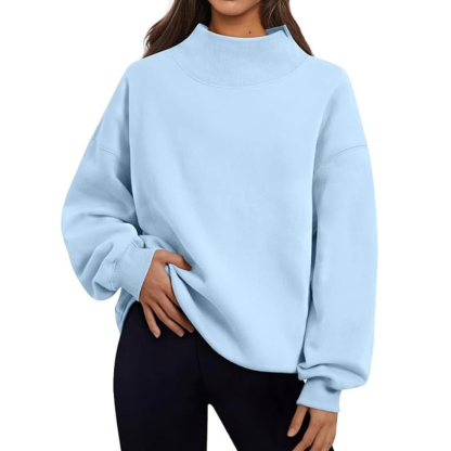 Womens Oversized Sweatshirts Turtleneck Pullover Long Sleeve Hoodies