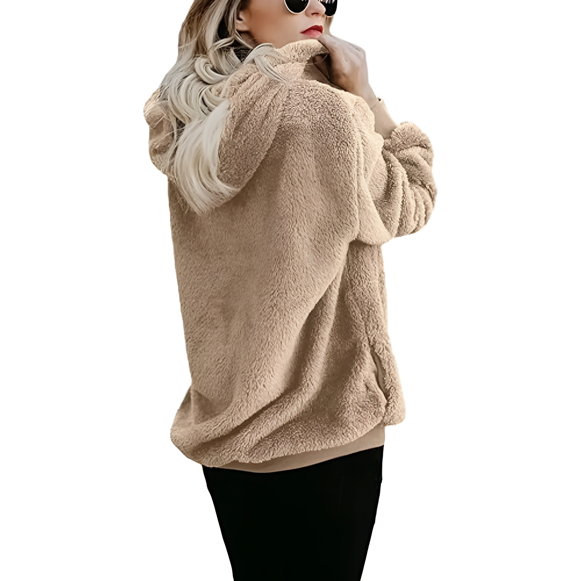 Oversized Long Sleeve Pullover Hoodies With Pocket For Women
