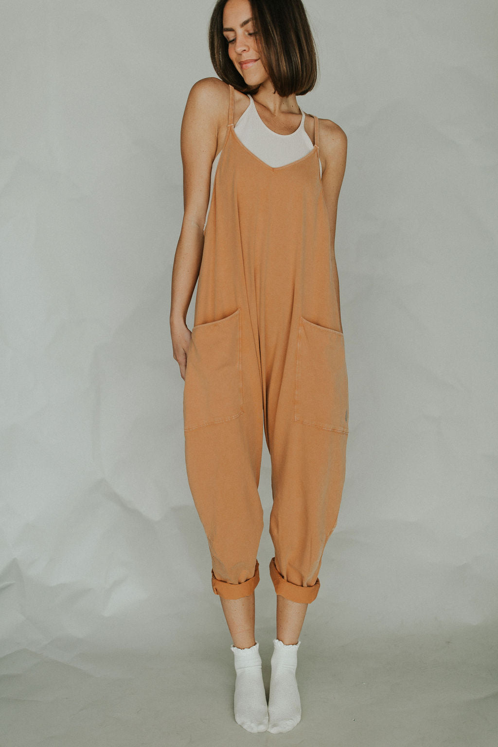 Women's Casual Wide Leg Jumpsuit-Comfy Blouse