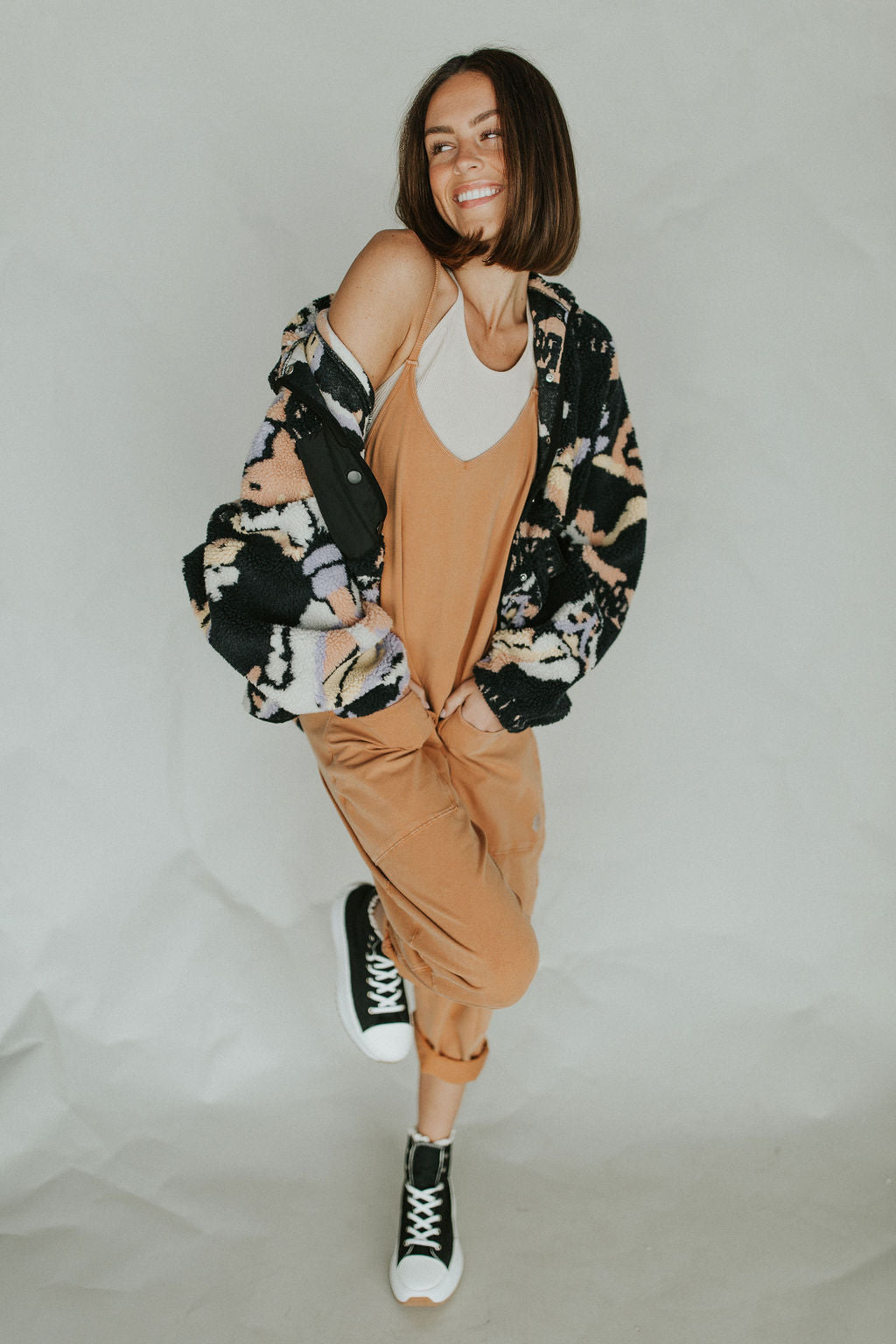 Women's Casual Wide Leg Jumpsuit-Comfy Blouse