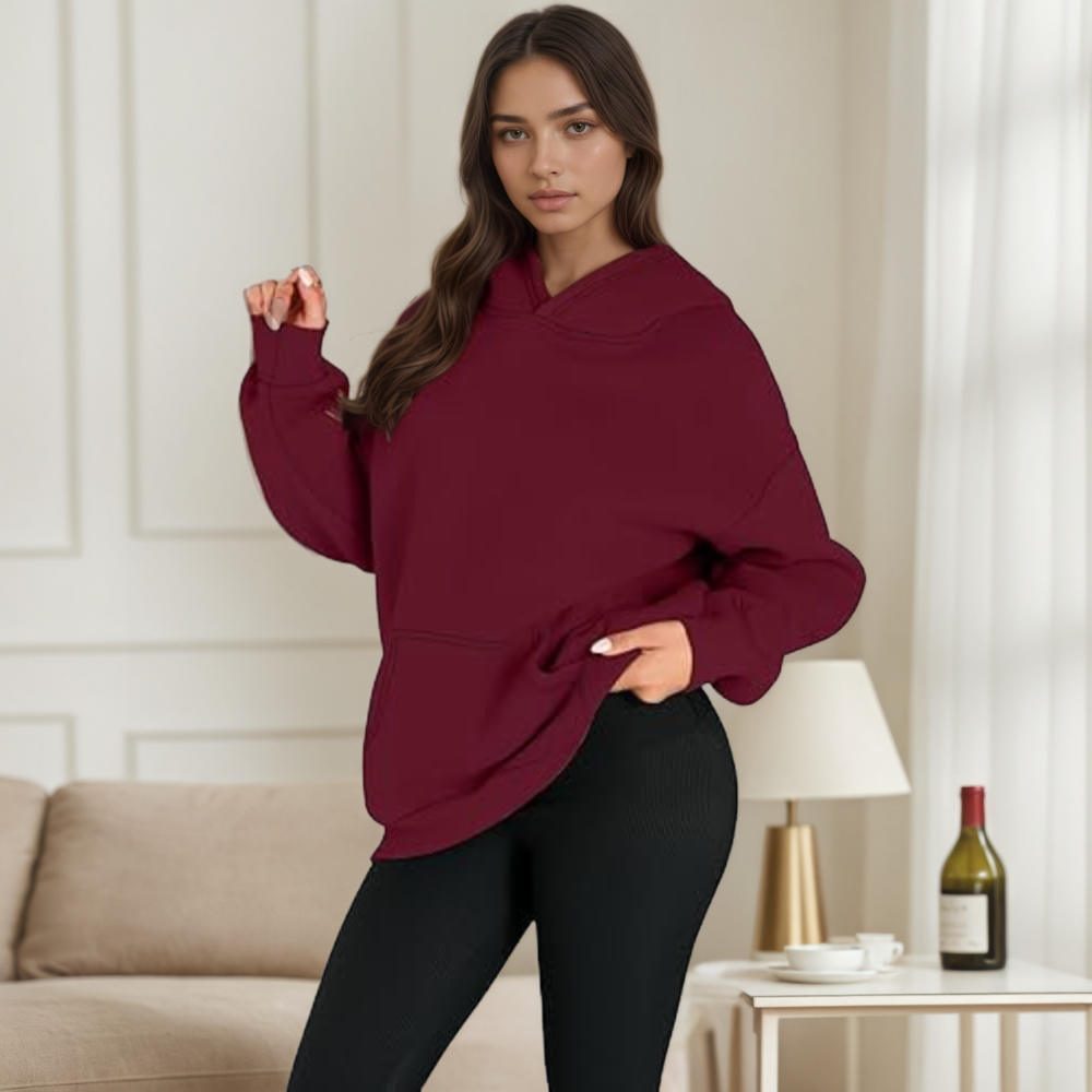 Women Oversized Fleece Hoodie Sweatshirt Pullover for Fall and Winter