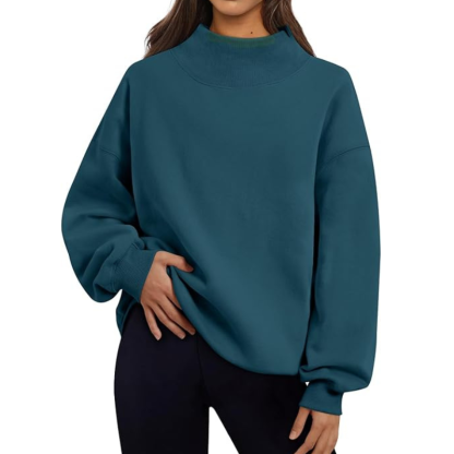 Womens Oversized Sweatshirts Turtleneck Pullover Long Sleeve Hoodies