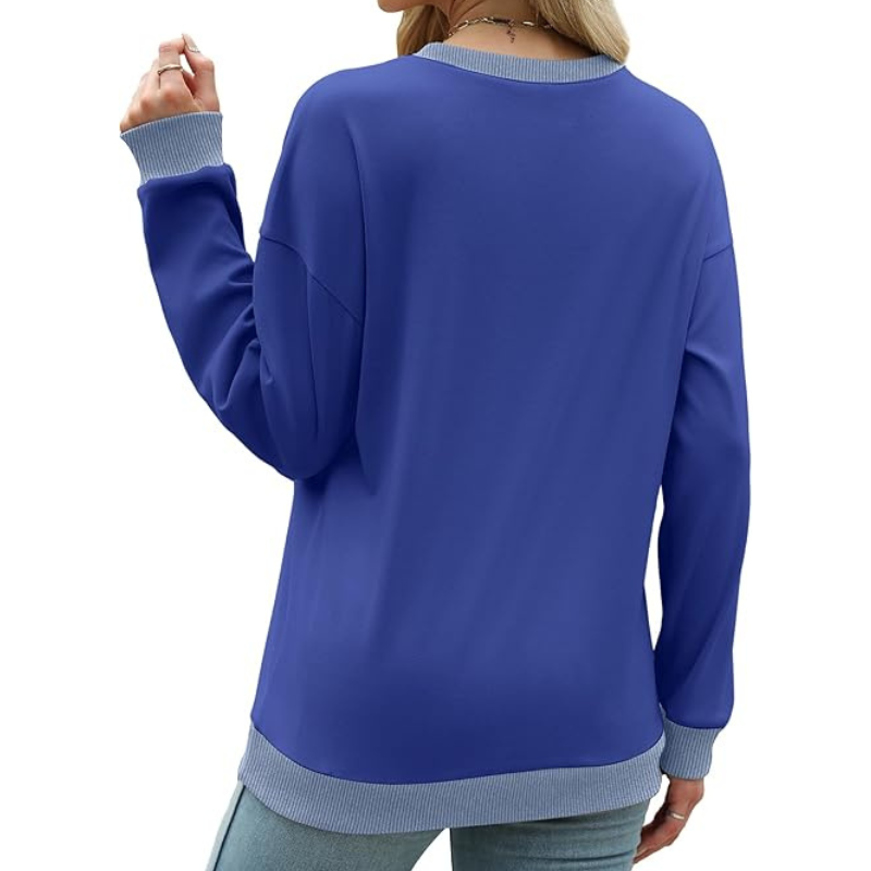 Sweatshirts For Women Crewneck Long Sleeve Loose Fit Tops