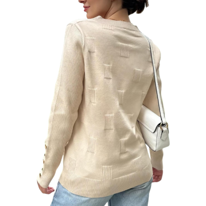 V Neck Sweaters Shirts Long Sleeve Lightweight Ribbed Knit Pullover Sweater Blouse Tops with Buttons Oufits
