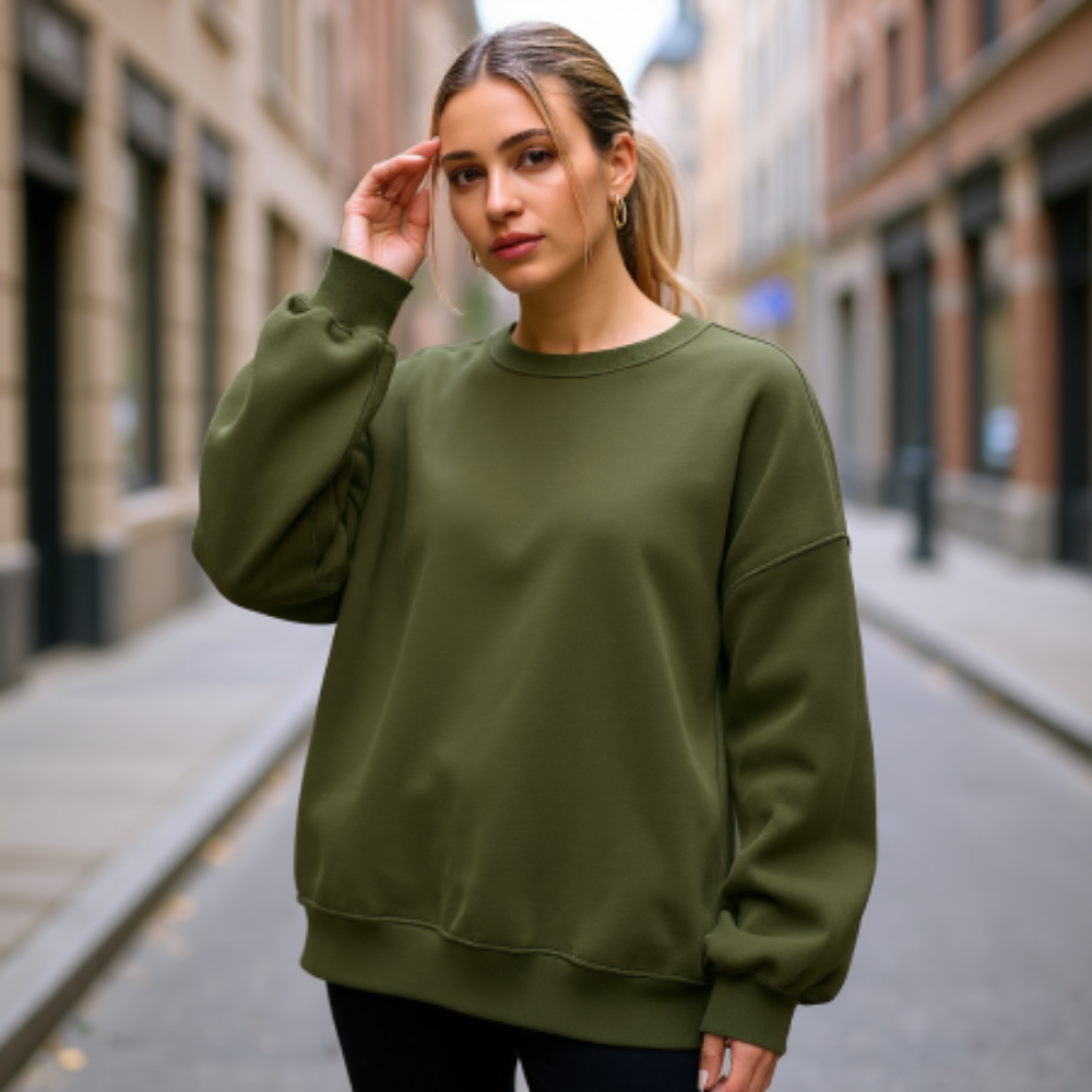 Women Oversized Sweatshirts Hoodies Fleece Crewneck Sweaters