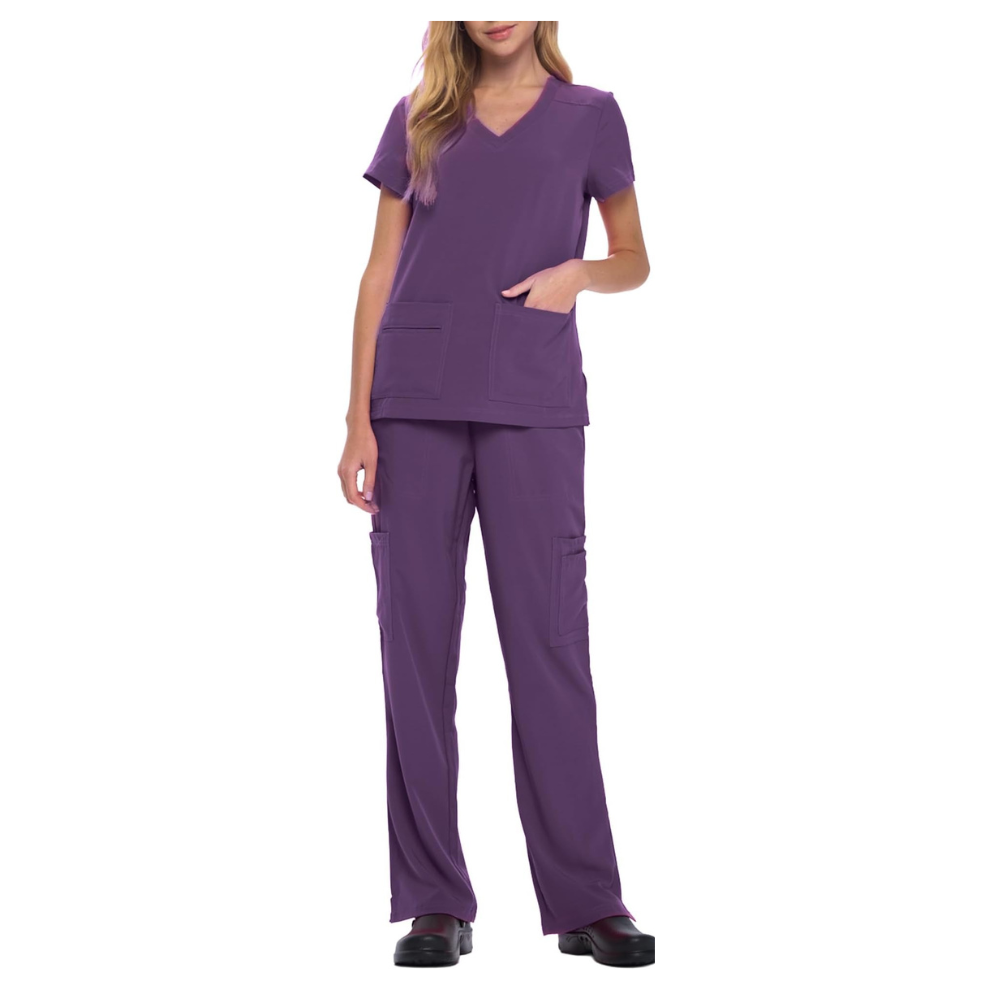 Top And Cargo Pant Scrub Set 