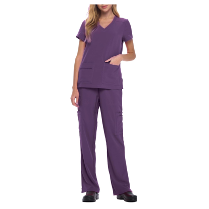 Top And Cargo Pant Scrub Set 