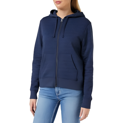 Full Zip Fleece Hoodie For Women