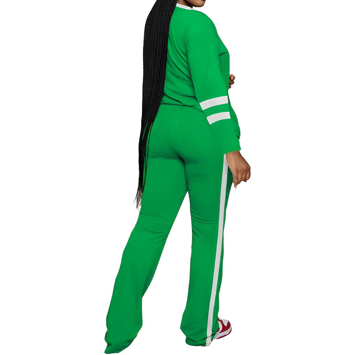 Two Piece Lounge Sets For Women With Long Sleeve Casual Top And Flare Pants