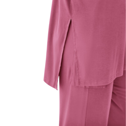 2 Piece Summer Lounge Set With Short Sleeve Top And Pants For Women