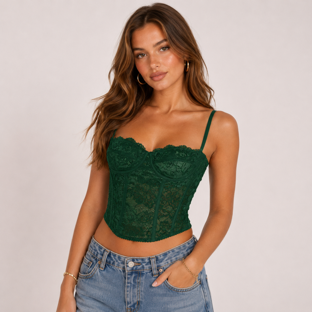 Sheer Lace Camisole Top Party For Women