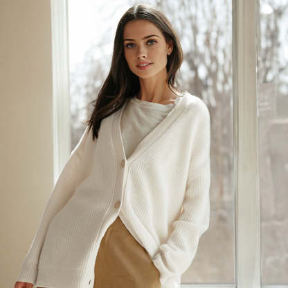 Cashmere Cocoon Cardigan-Comfy Blouse