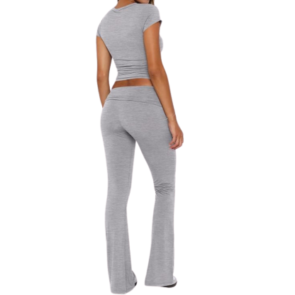 Lounge Sets for Women 2 Piece Foldover Yoga