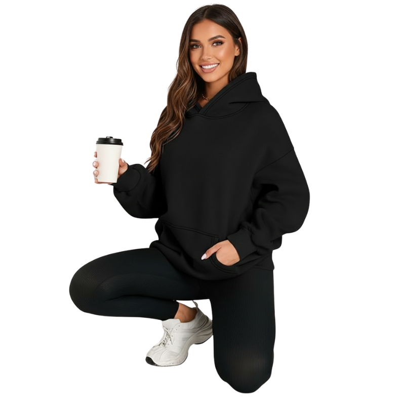 Oversized Fleece Hoodie For Womens